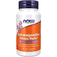 Ashwagandha Stress Relief, 60 Veg Capsules, NOW Foods
