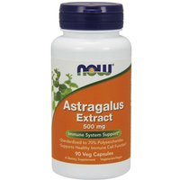 Astragalus Extract 500 mg, Standardized to 70% Polysaccharides, 90 Veg Capsules, NOW Foods