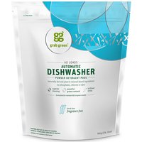 Automatic Dishwashing Powder Detergent Pods, Fragrance Free, 60 Loads, 2 lb 1.8 oz (960 g), Grab Green