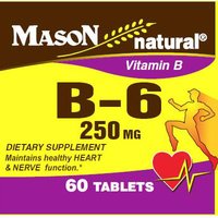 Vitamin B-6 250 mg, 60 Tablets, Mason Natural
