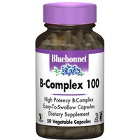 B-Complex 100, 50 Vegetable Capsules, Bluebonnet Nutrition