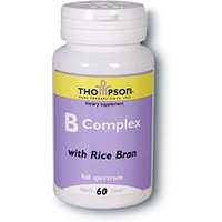 Vitamin B Complex with Rice Bran 60 tabs, Thompson Nutritional Products