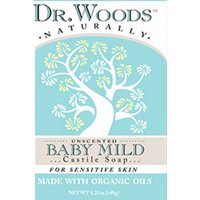 Baby Mild Castile Soap Bar, 5.25 oz, Dr. Woods