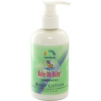 Baby Oh Baby Organic Herbal Baby Body Lotion, Unscented, 8 oz, Rainbow Research