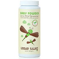 Baby Powder, Extra Mild Unscented, 4.5 oz, Little Twig