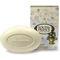 French Milled Vegetable Bar Soap, Lush Gardenia, 6 oz, South of France