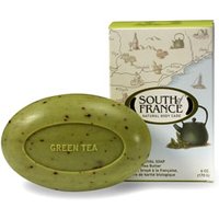 French Milled Vegetable Bar Soap, Green Tea, 6 oz, South of France