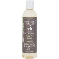 Bath, Body & Massage Oil, Cedar Sage, 8 oz, Soothing Touch