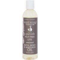 Bath, Body & Massage Oil, Nut Free Lite Unscented, 8 oz, Soothing Touch