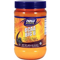 BCAA Big 6 - Natural Grape Flavor Powder, 600 g, NOW Foods