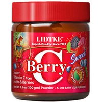 Berry-C Sweet Powder, Super Vitamin C from Fruits & Berries, 3.5 oz, Lidtke