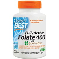 Fully Active Folate with Quatrefolic 400 mcg, 90 Veggie Capsules, Doctors Best