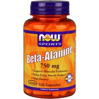 Beta Alanine 750 mg, 120 Capsules, NOW Foods