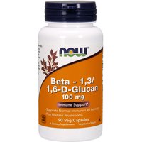Beta 1,3/1,6- D -Glucan 100 mg, Beta-Glucan, 90 Vcaps, NOW Foods