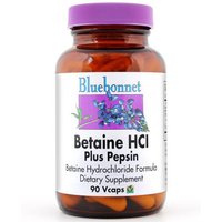 Betaine HCl Plus Pepsin, 180 Vcaps, Bluebonnet Nutrition
