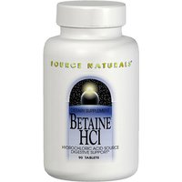Betaine HCL 650mg ( Betaine Hydrochloride ) 90 tabs from Source Naturals