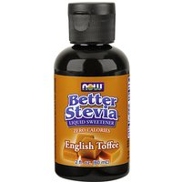 Better Stevia Liquid Sweetener - English Toffee Flavor, 2 oz, NOW Foods
