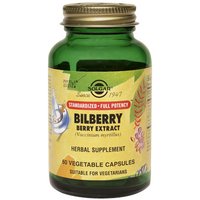 Bilberry Berry Extract - Standardized Full Potency, 60 Vegetable Capsules, Solgar