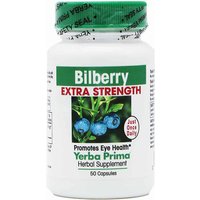 Bilberry Extra Strength, 50 Capsules, Yerba Prima