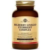 Bilberry Ginkgo Eyebright Complex, 60 Vegetable Capsules, Solgar