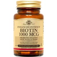 Biotin 1000 mcg, 100 Vegetable Capsules, Solgar