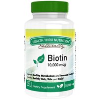Biotin 10,000 mcg, 100 VegeCaps, Health Thru Nutrition