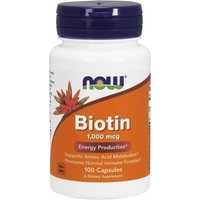 Biotin 1000mcg 100 Caps, NOW Foods