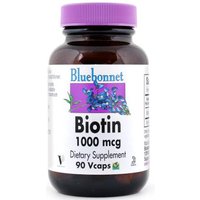 Biotin 1000 mcg, 90 Vcaps, Bluebonnet Nutrition