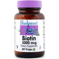Biotin 5000 mcg, 120 Vcaps, Bluebonnet Nutrition