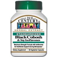 Black Cohosh, Womens Health Support, 60 Vegetarian Capsules, 21st Century