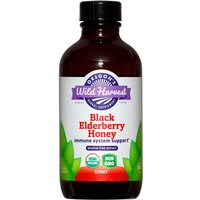 Black Elderberry Honey Liquid Extract, Organic, Alcohol Free, 4 oz, Oregons Wild Harvest