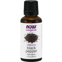 Black Pepper Oil, 100% Pure Essential Oil, 1 oz, NOW Foods
