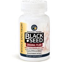 Black Seed Original Plain, 100 Capsules, Amazing Herbs