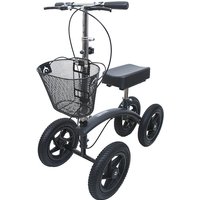 BodyMed All-Terrain Knee Walker, with Four 12" Air Filled Tires & Dual Brake, ZZRWAL03AT