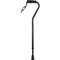 BodyMed Aluminum Adjustable Height Cane with Foam Grip Handle, Offset, Adjusts 30.5" - 41", ZZRADL177