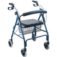 BodyMed Aluminum Rollator, Blue, ZZRROL01BLU