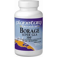 Borage Super GLA 300, Borage Seed Oil 1300mg 60 softgels, Planetary Herbals