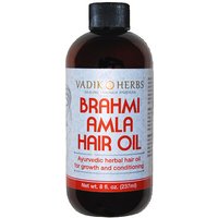 Brahmi-Amla Oil, 8 oz, Vadik Herbs (Bazaar of India)