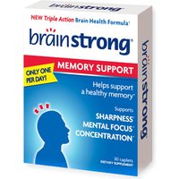 BrainStrong Memory Support, Triple Action Brain Health Formula, 30 Caplets, i-Health, Inc.