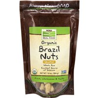 Organic Brazil Nuts, Whole, Raw & Unsalted, 10 oz, NOW Foods