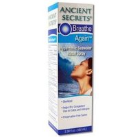 Breathe Again Hypertonic Seawater Nasal Spray, 3.38 oz, Ancient Secrets