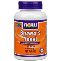 Brewers Yeast 650mg 200 Tabs, NOW Foods