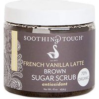 Herbal Therapy Brown Sugar Scrub, 70% Organic, French Vanilla Latte, 16 oz, Soothing Touch