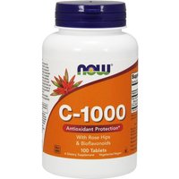 Vitamin C-1000 with Rose Hips, 100 Tablets, NOW Foods