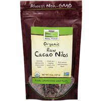 Cacao Nibs Raw Organic, 8 oz, NOW Foods