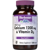 Calcium 1200 mg Plus Vitamin D3, Milk Free, 120 Softgels, Bluebonnet Nutrition