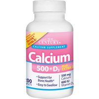Calcium 500 + Extra D3, For Bone Health, 200 Tablets, 21st Century HealthCare