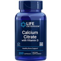 Calcium Citrate with Vitamin D, 200 Vegetarian Capsules, Life Extension