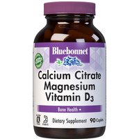 Calcium Citrate Magnesium Plus Vitamin D3, 90 Caplets, Bluebonnet Nutrition