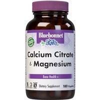 Calcium Citrate Plus Magnesium, 180 Caplets, Bluebonnet Nutrition